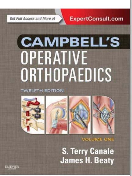《坎贝尔骨科学12版英文版（1-3卷）》卡内尔(S.TerryCanale)下载,医学电子书