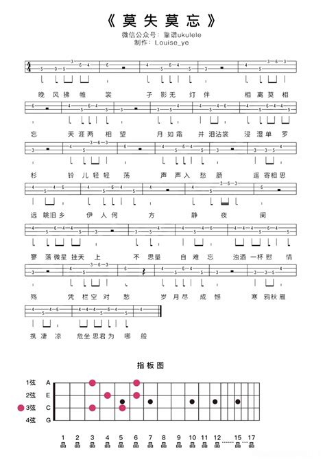 莫失莫忘-钢琴谱文件（五线谱、双手简谱、数字谱、Midi、PDF）免费下载
