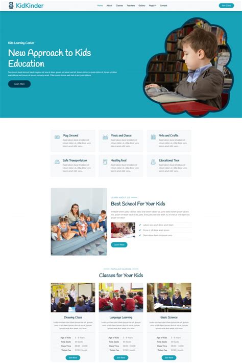 教育行业HTML5网站模板