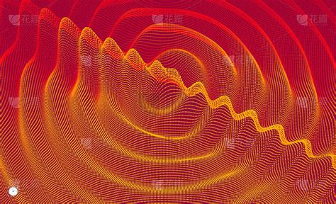 3D波浪背景与涟漪效应。矢量插图与粒子。插画图片素材_ID:383473098-Veer图库