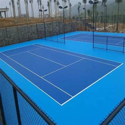 塑胶球场施工规范，网球场丙烯酸地面做法