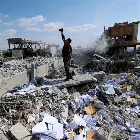 战后叙利亚：人去楼空的战争废墟_手机新浪网