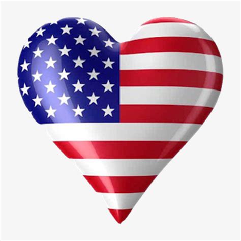 卡通心形 美国元素 国旗图片免费下载_PNG素材_编号158iyj3q1_图精灵