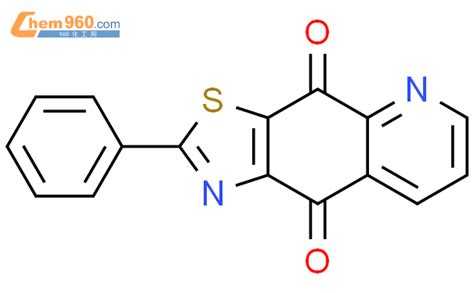 132624-34-1,Thiazolo[4,5-g]quinoline-4,9-dione, 2-phenyl-化学式、结构式、分子式 ...