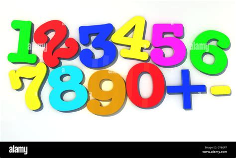 Rainbow font, 123 numeral alphabet. 490111 Vector Art at Vecteezy