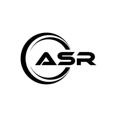 ASR letter logo design in illustration. Vector logo, calligraphy ...