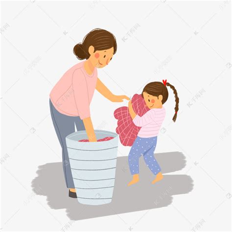 母亲节帮妈妈做家务素材图片免费下载-千库网