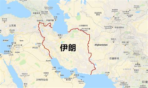 伊朗地图英文版 - 伊朗地图 - 地理教师网