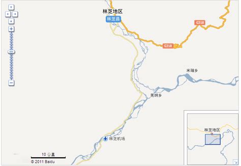 林芝地图，林芝旅游景点地图，西藏林芝旅游地图