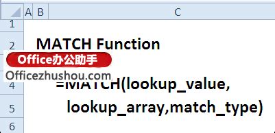 Excel中MATCH 函数的第三个参数含义是什么，如何使用？ - 天天办公网