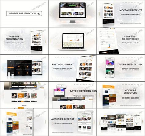 简洁黑白主题网站宣传介绍AE模板_新CG儿 - 数字视觉分享平台 | AE ...