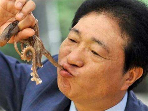 娱乐 _ 韩国恐怖片女星直播生吃八爪鱼，专家：当心触角吸附喉咙导致窒息！