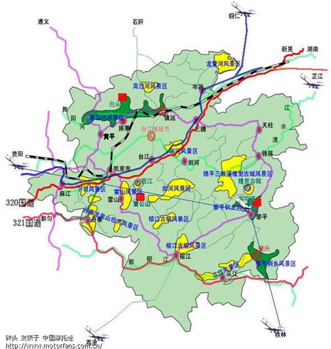 贵州省旅游地图高清版_贵州地图_初高中地理网