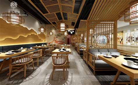 郑州中餐厅装修公司-中式特色主题餐厅装修设计案例|空间|室内设计|金博大办公室装修 - 原创作品 - 站酷 (ZCOOL)