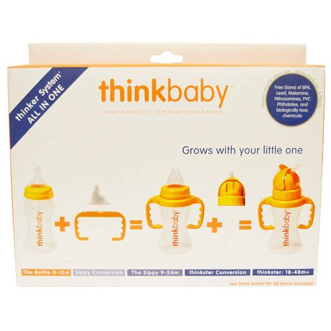 Amazon.com : Thinkbaby Trainer Cup, Orange, 9 Ounce : Sippy Cups : Baby