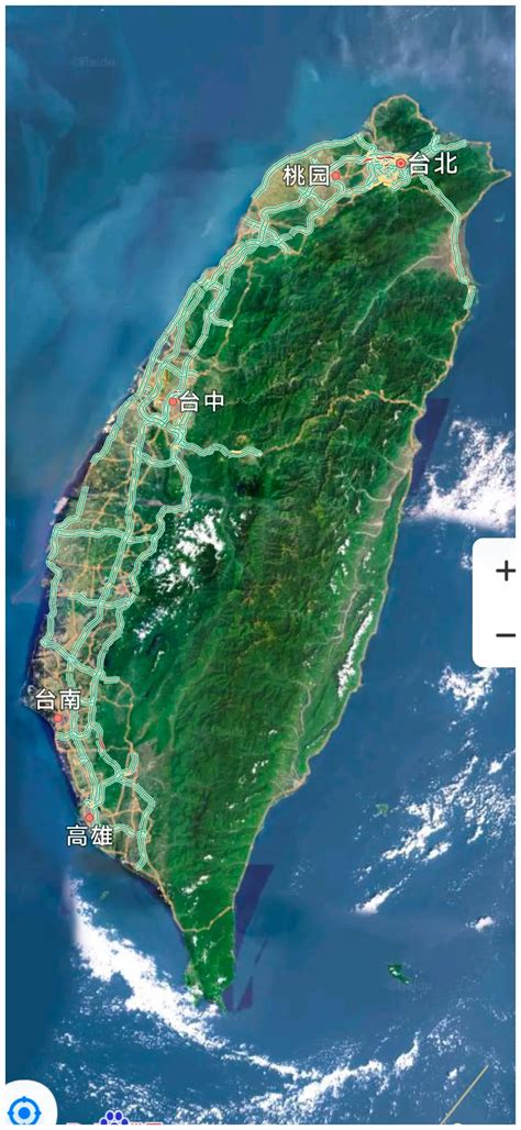 台湾地图和行政区域划分