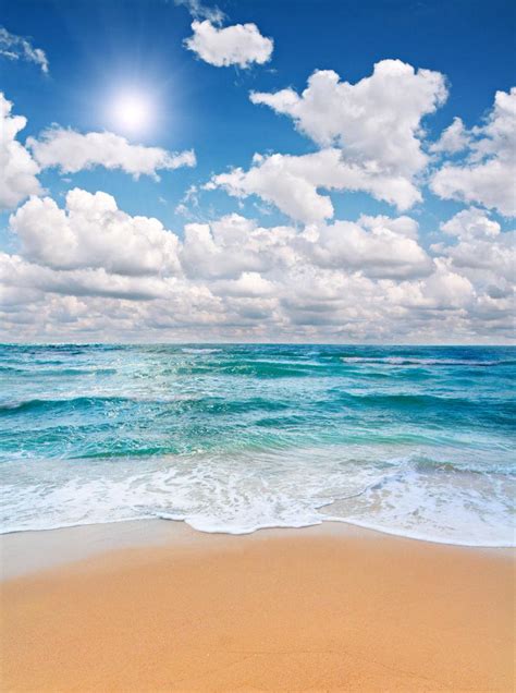 沙滩海滩蓝色水波波浪图片素材免费下载 - 觅知网
