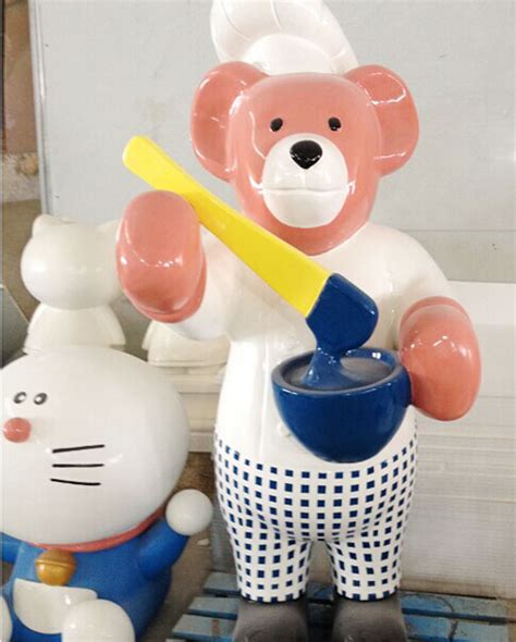 玻璃钢卡通熊雕塑-方圳雕塑厂