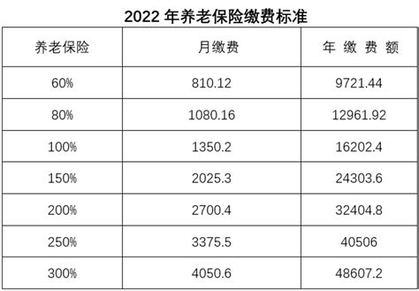 锡林郭勒2022年灵活就业人员养老保险缴费标准（个人社保缴费档次）