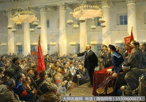陈逸飞作品 列宁在一九一八 高清大图下载_大师名画网