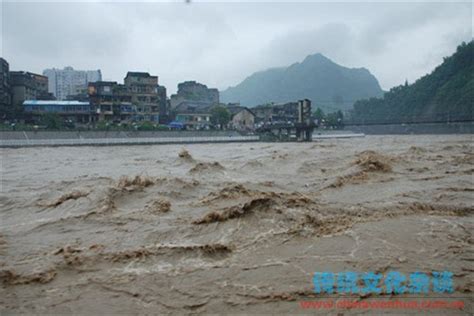 航拍沱江流域洪峰过境四川资中 多个乡镇被淹-图片频道