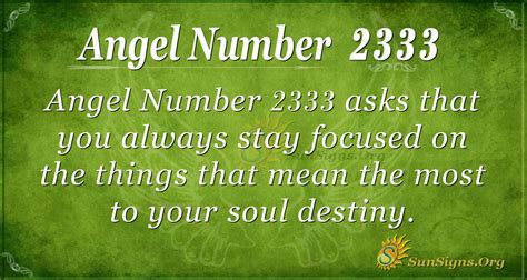 Angel Number 2333 Meaning: Avoid Distractions - SunSigns.Org