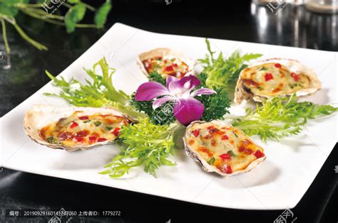 芝士焗牡蛎,小吃美食,食品餐饮,摄影素材,汇图网www.huitu.com