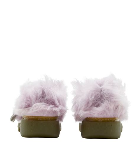 Mens Burberry pink Shearling Creeper Shoes | Harrods UK
