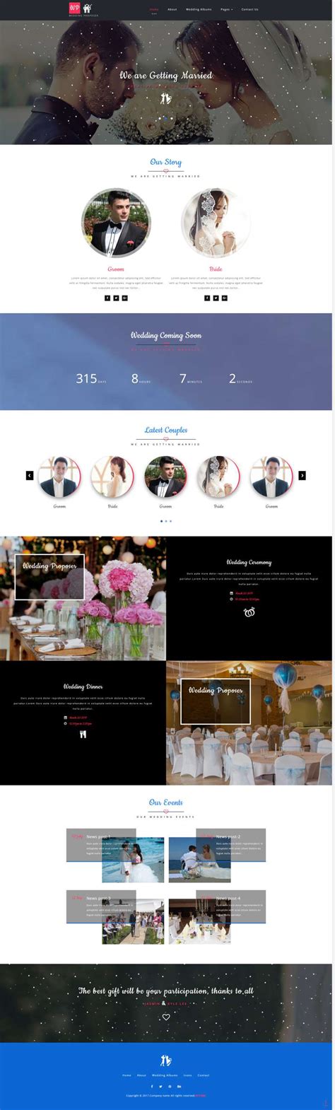 婚庆公司网站代码，简约婚庆网站设计_墨鱼部落格
