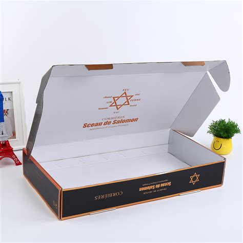 牛皮纸翻盖包装盒定制 手提书型纸盒礼品盒 硬盒特种纸烫金logo包装 - 千纸盒