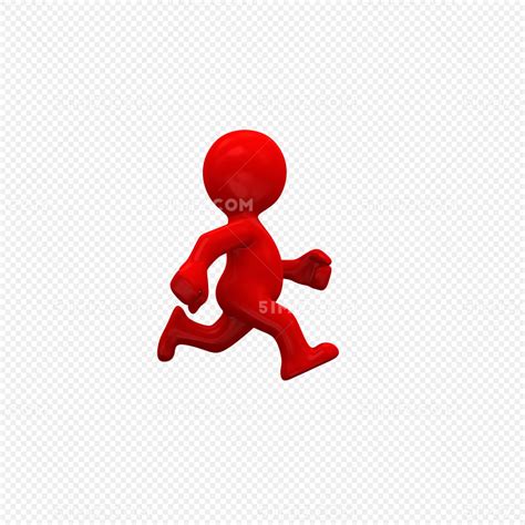 奔跑的3D小人图片素材免费下载 - 觅知网