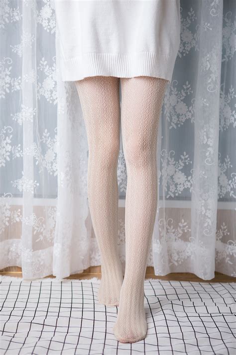 白色外贸女佣袜子 女式过膝透视长筒袜 吊带袜 女士性感情趣丝袜-阿里巴巴