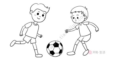 快乐足球小学生绘画(各种球类的简笔画，看过就能教孩子！)