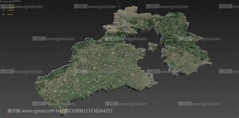 河北三维地图,河北3d地图,河北省山脉地形地图3D模型,MAX,FBX,OBJ等格式(网盘下载)_其他场景模型下载-摩尔网CGMOL