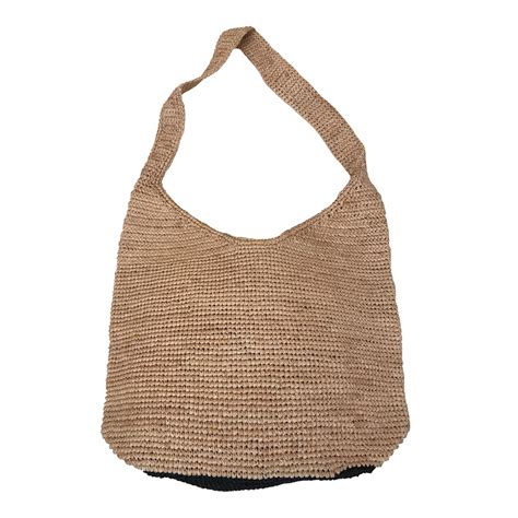 Beige Relaxed Straw Bag - BrandAlley