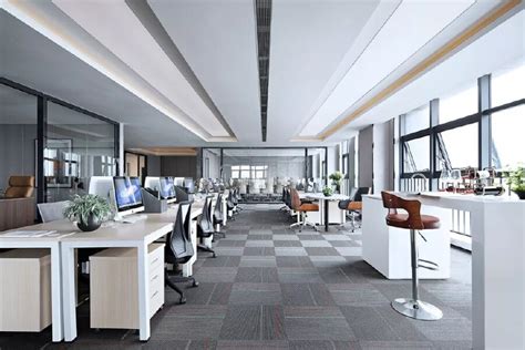 现代简约办公空间会议室室内设计效果图高清图片下载-正版图片500693130-摄图网