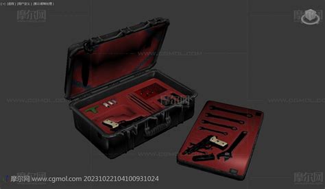 游戏杀手工具箱,特工装备箱3dmax模型_游戏道具模型下载-摩尔网CGMOL