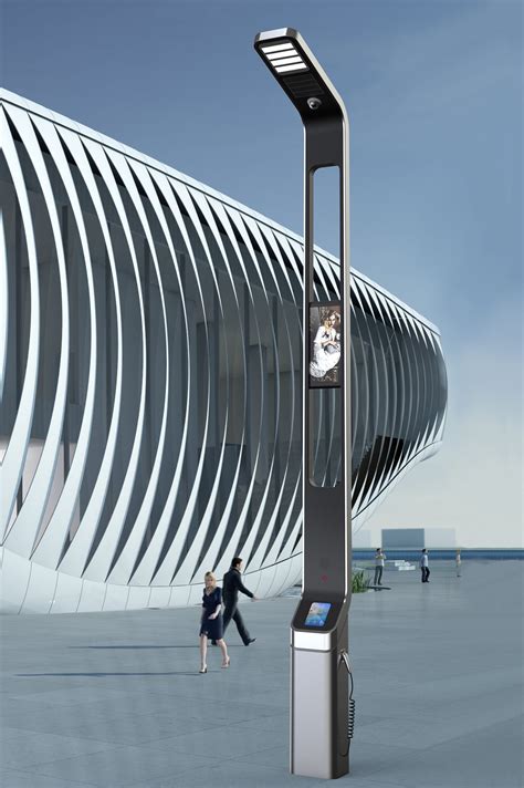 现代简约型智慧路灯 - 公共设施1 - 木马工业设计集团官网