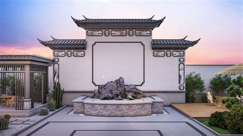 新中式庭院别墅设计，尽显古代雅居风韵！_你的私人定制柒-站酷ZCOOL