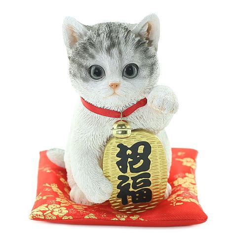 Fancy ca174 Maneki Neko Cat Figurine Business Prosperity Apotropaic ...