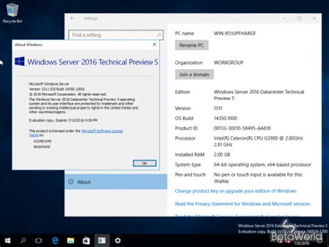 Windows 10:10.0.14350.1000.rs1 release.160518-1700 - BetaWorld 百科