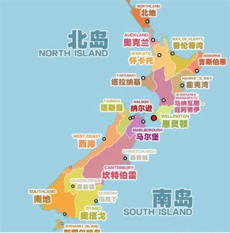 新西兰地图（地貌图） - 新西兰地图 - 地理教师网
