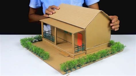 手工DIY 用纸板制作漂亮的小房子