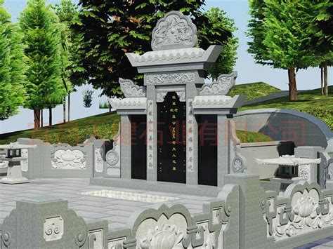 豪华墓碑效果图设计陵园公墓墓碑图片