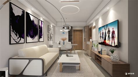 千度东山晴 - 现代风格三室一厅装修效果图 - 王琦设计效果图 - 躺平设计家
