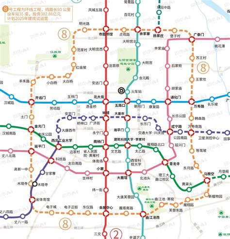 西安地铁17号线,西安地铁20号线线路图,西安地铁2023年规划图_大山谷图库