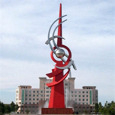 圆环不锈钢雕塑-不锈钢雕塑-深圳市龙翔玻璃钢工艺有限公司