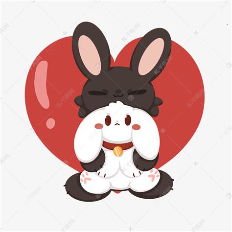 情侣兔子素材图片免费下载-千库网