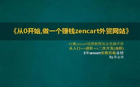 从0开始,做一个赚钱zencart外贸网站,43集视频教程完全实操手册! - 知乎