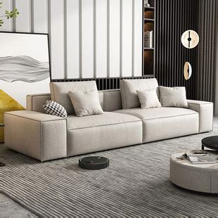 美式现代客厅家具 简约宜家实木沙发组合 布艺转角沙发-美间设计